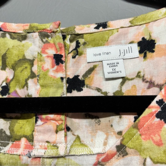✨J Jill Love Line Floral Shift Dress Sleeveless Size 1X - Picture 6 of 11